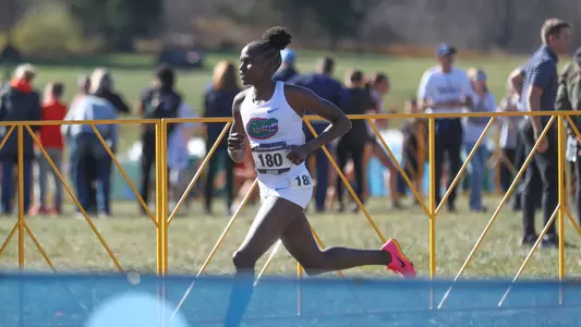 during the National Championship Meet on Saturday, November 18, 2023 at Panorama Farms in Earlysville, Va. / UAA Communications photo by Gabriella Whisler