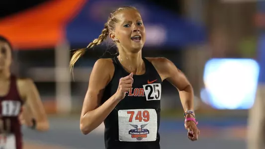 during the Florida Pepsi Relays on Friday, March 29, 2024 at Percy Beard Track at James G. Pressly Stadium in Gainesville, Fla. / UAA Communications photo by Gabriella Whisler