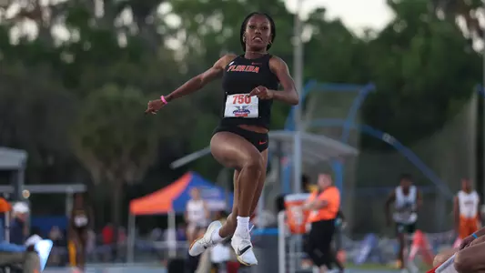 during the Pepsi Relays on Friday, March 29, 2024 at Percy Beard Track at James G. Pressly Stadium in Gainesville, Fla. / UAA Communications photo by Ashley Ray