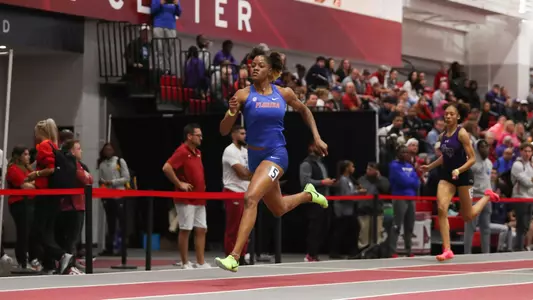 during the Tyson Invitational on Saturday, February 10, 2024 at Randal Tyson Track Center in Fayetteville, AR / UAA Communications photo by Mallory Peak