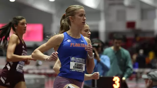 SEC Championships on Friday, February 23, 2024 at Randal Tyson Track in Fayetteville, Ark. / UAA Communications photo by Gabriella Whisler