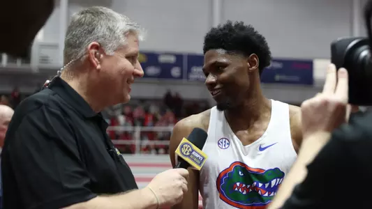 SEC Championships on Saturday, February 24, 2024 at Randal Tyson Track in Fayetteville, Ark. / UAA Communications photo by Gabriella Whisler