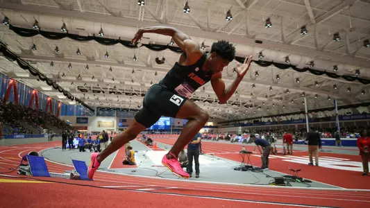 during the Indoor National Championship on Friday, March 8, 2024 at the TRACK at New Balance in Boston, Mass. / UAA Communications photo by Gabriella Whisler
