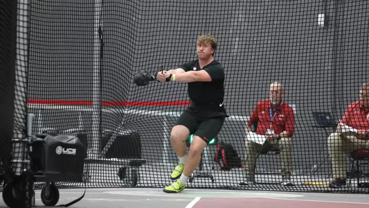 during the Tyson Invitational on Friday, February 9, 2024 at Randal Tyson Track Center in Fayetteville, AR / UAA Communications photo by Mallory Peak