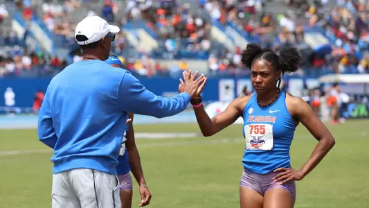 during the Florida Pepsi Relays on Saturday, March 30, 2024 at Percy Beard Track at James G. Pressly Stadium in Gainesville, Fla. / UAA Communications photo by Gabriella Whisler