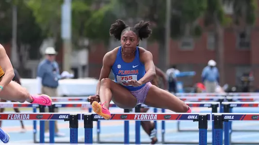 during the Florida Pepsi Relays on Saturday, March 30, 2024 at Percy Beard Track at James G. Pressly Stadium in Gainesville, Fla. / UAA Communications photo by Gabriella Whisler