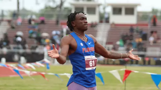 during the FSU Relays on Friday, March 22, 2024 at Mike Long Track in Tallahassee, Fla. / UAA Communications photo by Gabriella Whisler