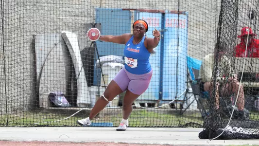 during the Florida Pepsi Relays on Saturday, March 30, 2024 at Percy Beard Track at James G. Pressly Stadium in Gainesville, Fla. / UAA Communications photo by Katalina Enriquez