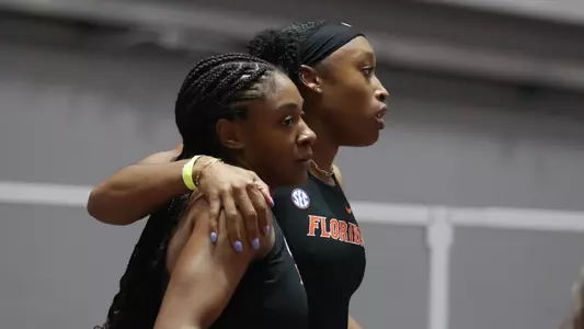 during the Tyson Invitational on Friday, February 9, 2024 at Randal Tyson Track in Fayetteville, Ark. / UAA Communications photo by Gabriella Whisler
