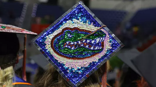 Graduation Commencement Gator logo mortarboard 240502