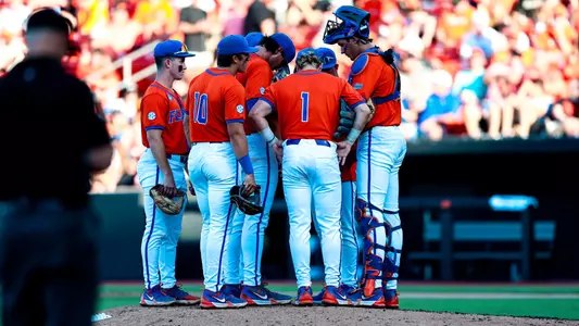 Gators Mound Meeting (2024 vs. Oklahoma State, NCAA Tournament)