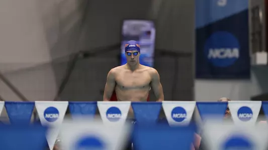 during the Gator Men?s NCAA Championship on Saturday, March 30, 2024 at IU Natatorium in Indianapolis, Ind. / UAA Communications photo by Bryce Mitchell