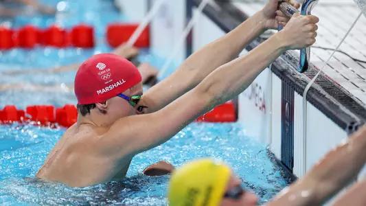 Jonny Marshall in the men's 100m backstroke prelims