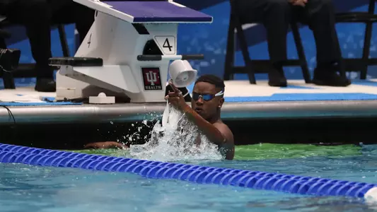 during the Gator Men?s NCAA Championship on Thursday, March 28, 2024 at IU Natatorium in Indianapolis, Ind. / UAA Communications photo by Bryce Mitchell