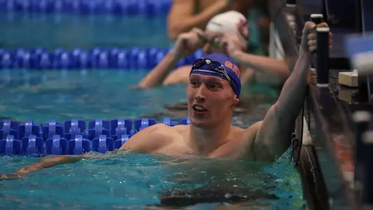 during the Gators' SEC Championships meet on Thursday, February 22, 2024 at James E. Martin Aquatic Center in Auburn, Ala. / UAA Communications photo by Bryce Mitchell