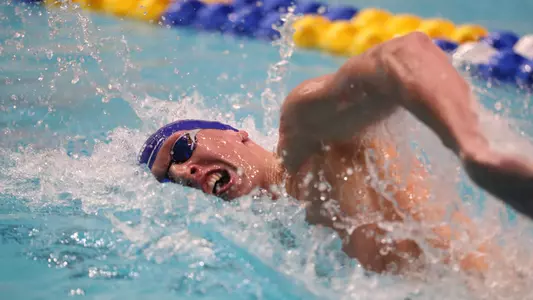 during the Gators' SEC Championships meet on Thursday, February 22, 2024 at James E. Martin Aquatic Center in Auburn, Ala. / UAA Communications photo by Bryce Mitchell