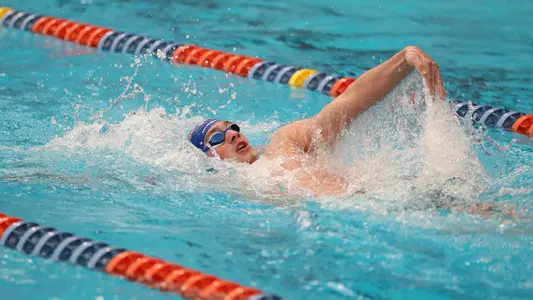 during the Gators' Invite on Friday, February 2, 2024 at the Stephen C. O?Connell Center Natatorium in Gainesville, FL / UAA Communications photo by Bryce Mitchell