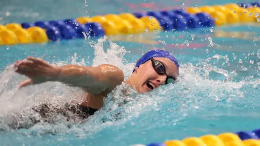 during the Gators' SEC Championships meet on Thursday, February 22, 2024 at James E. Martin Aquatic Center in Auburn, Ala. / UAA Communications photo by Bryce Mitchell