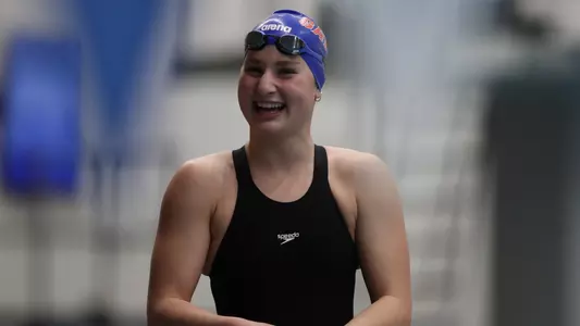 during the Gators' SEC Championships meet on Thursday, February 22, 2024 at James E. Martin Aquatic Center in Auburn, Ala. / UAA Communications photo by Bryce Mitchell