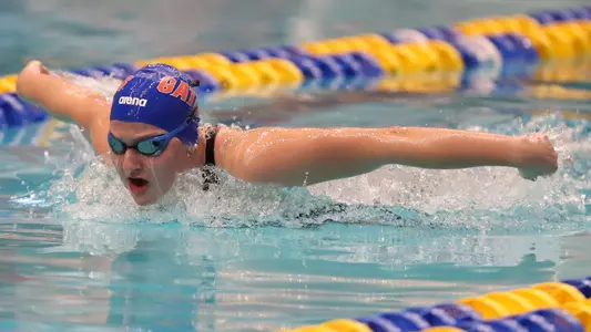 during the Gators' SEC Championships meet on Thursday, February 22, 2024 at James E. Martin Aquatic Center in Auburn, Ala. / UAA Communications photo by Bryce Mitchell