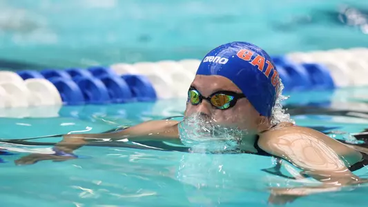 during the Gator Women?s NCAA Championship on Saturday, March 23, 2024 at the Gabrielsen Natatorium in Athens, Ga. / UAA Communications photo by Bryce Mitchell