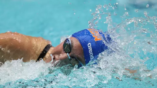 during the Gator Women?s NCAA Championship on Saturday, March 23, 2024 at the Gabrielsen Natatorium in Athens, Ga. / UAA Communications photo by Bryce Mitchell