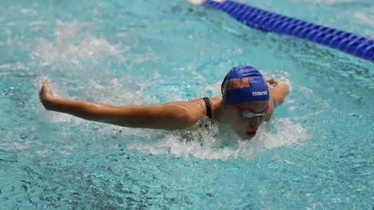 during the Gator Women?s NCAA Championship on Friday, March 22, 2024 at the Gabrielsen Natatorium in Athens, Ga. / UAA Communications photo by Bryce Mitchell