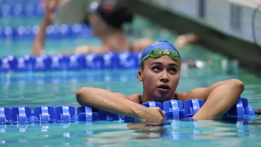 during the Gator Women?s NCAA Championship on Saturday, March 23, 2024 at the Gabrielsen Natatorium in Athens, Ga. / UAA Communications photo by Bryce Mitchell