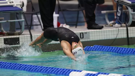 during the Gator Women?s NCAA Championship on Saturday, March 23, 2024 at the Gabrielsen Natatorium in Athens, Ga. / UAA Communications photo by Bryce Mitchell