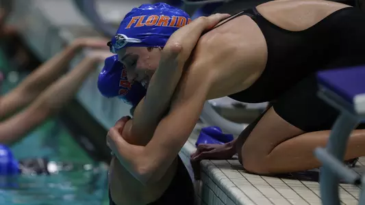 during the Gator Women?s NCAA Championship on Wednesday, March 20, 2024 at the Gabrielsen Natatorium in Athens, Ga. / UAA Communications photo by Bryce Mitchell