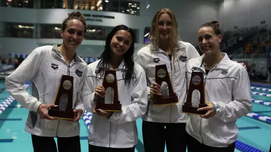 during the Gator Women?s NCAA Championship on Wednesday, March 20, 2024 at the Gabrielsen Natatorium in Athens, Ga. / UAA Communications photo by Bryce Mitchell
