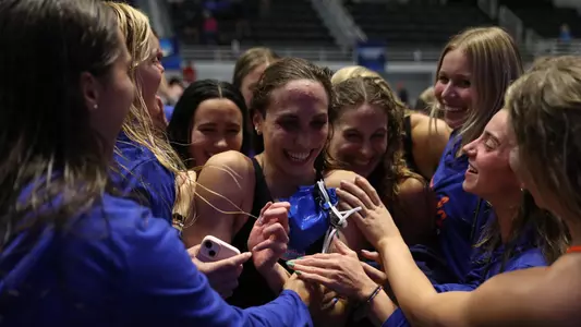 during the Gator Women?s NCAA Championship on Wednesday, March 20, 2024 at the Gabrielsen Natatorium in Athens, Ga. / UAA Communications photo by Bryce Mitchell