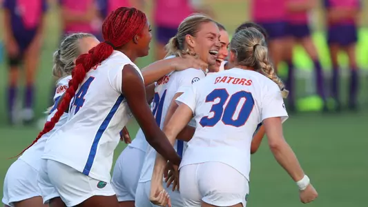 Madison Young celebrates her GWG vs WCU 240816