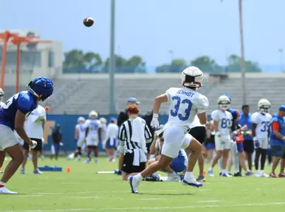 during the Gators' practice on Thursday, August 1, 2024 at the Sanders football practice fields in Gainesville, FL / UAA Communications photo by Mallory Peak