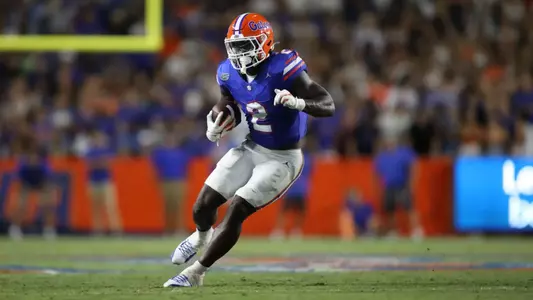 during the Gators' game against the McNeese State Cowboys on Saturday, September 9, 2023 at Ben Hill Griffin Stadium in Gainesville, Fla. / UAA Communications photo by Ashley Ray