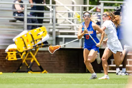 during the Gators' game against the Virginia Cavaliers on Sunday, May 12, 2024 at Klockner Stadium in Charlottesville, Va / UAA Communications photo by Keith Lucas