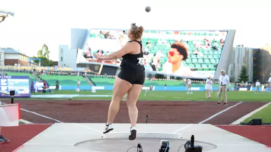 during the NCAAÕs Day 2 on Thursday, June 6, 2024 at Hayward Field in Eugene, Ore. / UAA Communications photo by Gabriella Whisler