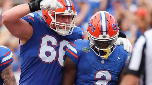 during the Gators' game against the Vanderbilt Commodores on Saturday, October 7, 2023 at Ben Hill Griffin Stadium in Gainesville, Fla. / UAA Communications photo by Maddie Washburn