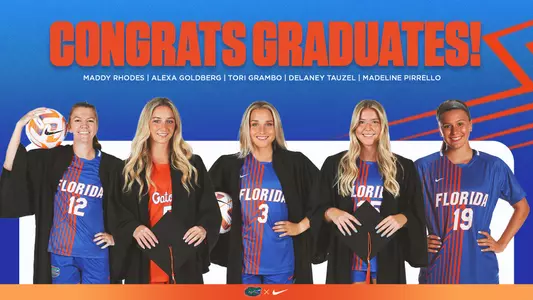 2024 Summer Soccer Graduates - Maddy Rhodes, Alexa Goldberg, Tori Grambo, Delaney Tauzel, Madeline Pirrello