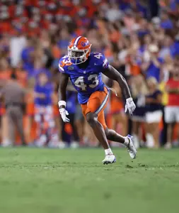 during the Gators' game against the Samford Bulldogs on Saturday, September 7, 2024 at Ben Hill Griffin Stadium in Gainesville, Fla. / UAA Communications photo by Maddie Washburn