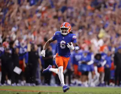 during the Gators' game against the Samford Bulldogs on Saturday, September 7, 2024 at Ben Hill Griffin Stadium in Gainesville, Fla. / UAA Communications photo by Bella Rosa
