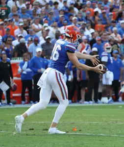 during the SEC Nation show prior to the Gators' game against the Miami Hurricanes on Saturday, August 31, 2024 at Ben Hill Griffin Stadium in Gainesville, Fla. / UAA Communications photo by Maddie Washburn