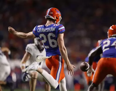 during the Gators' game against the Samford Bulldogs on Saturday, September 7, 2024 at Ben Hill Griffin Stadium in Gainesville, Fla. / UAA Communications photo by Bella Rosa