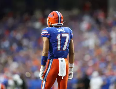 during the Gators' game against the Samford Bulldogs on Saturday, September 7, 2024 at Ben Hill Griffin Stadium in Gainesville, Fla. / UAA Communications photo by Maura Schaeffer