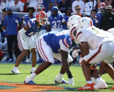 during the SEC Nation show prior to the Gators' game against the Miami Hurricanes on Saturday, August 31, 2024 at Ben Hill Griffin Stadium in Gainesville, Fla. / UAA Communications photo by Maddie Washburn