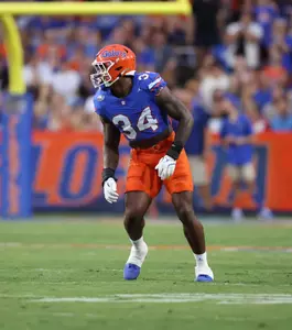during the Gators' game against the Samford Bulldogs on Saturday, September 7, 2024 at Ben Hill Griffin Stadium in Gainesville, Fla. / UAA Communications photo by Maddie Washburn