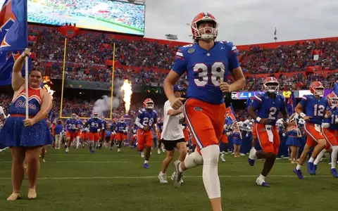 during the Gators' game against the Samford Bulldogs on Saturday, September 7, 2024 at Ben Hill Griffin Stadium in Gainesville, Fla. / UAA Communications photo by Maura Schaeffer