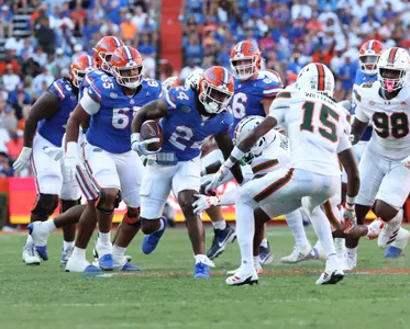 during the SEC Nation show prior to the Gators' game against the Miami Hurricanes on Saturday, August 31, 2024 at Ben Hill Griffin Stadium in Gainesville, Fla. / UAA Communications photo by Maddie Washburn
