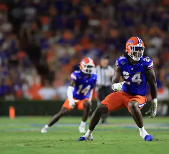 during the Gators' game against the Bulldogs on Saturday, September 7, 2024 at Ben Hill Griffin Stadium in Gainesville, Fla. / UAA Communications photo by Nicole Scharff