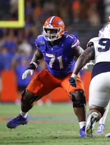 during the Gators' game against the Samford Bulldogs on Saturday, September 7, 2024 at Ben Hill Griffin Stadium in Gainesville, Fla. / UAA Communications photo by Maddie Washburn